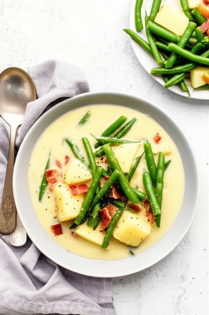 Creamy Green Bean and Potato Soup