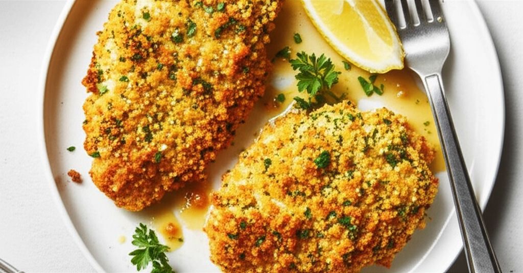 Crispy Garlic Breaded Chicken