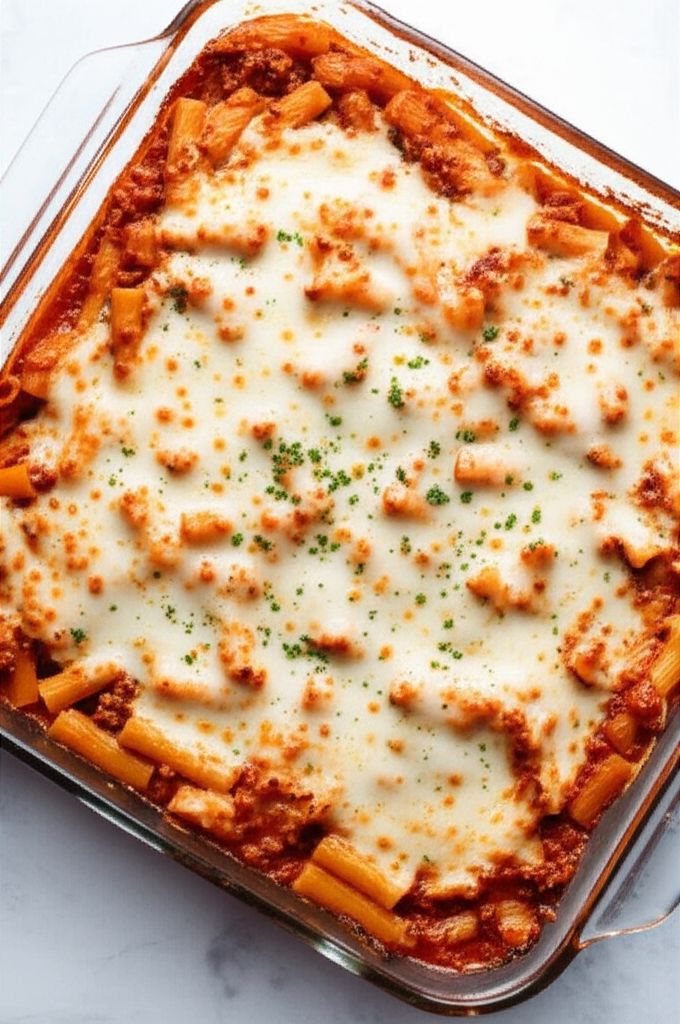 Easy Baked Mostaccioli