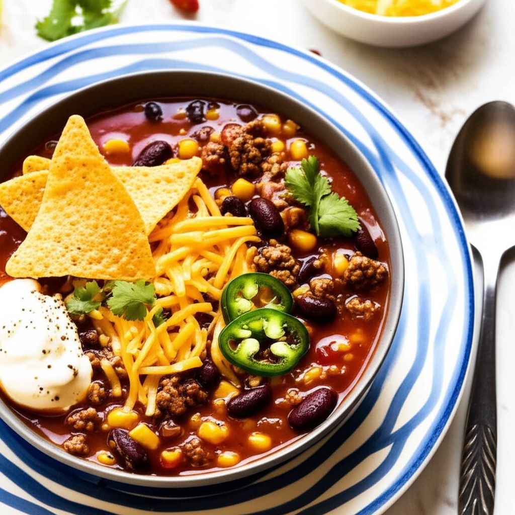 Easy Taco Soup with Ground Beef