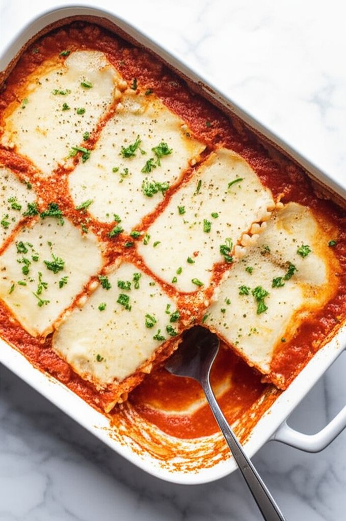 Easy Vegetarian Spinach Lasagna