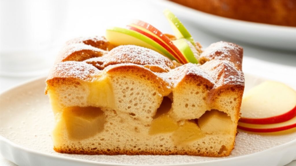 Eggnog and Apple Bread Pudding