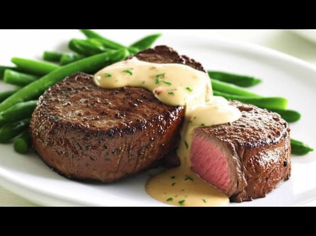 Filet Mignons with Pepper Cream Sauce