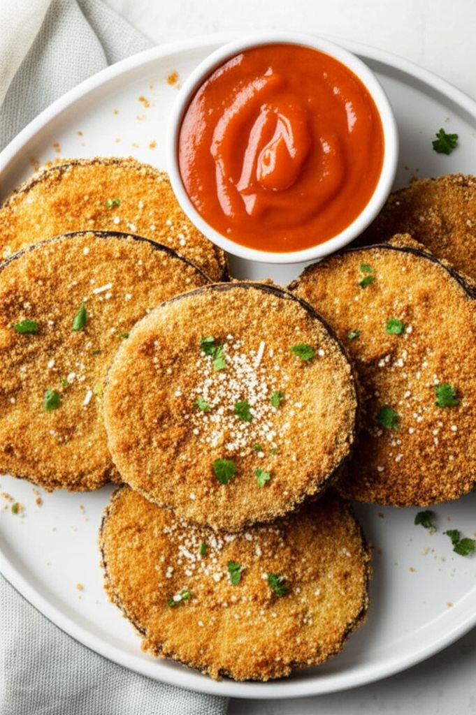 Fried Eggplant Parmesan