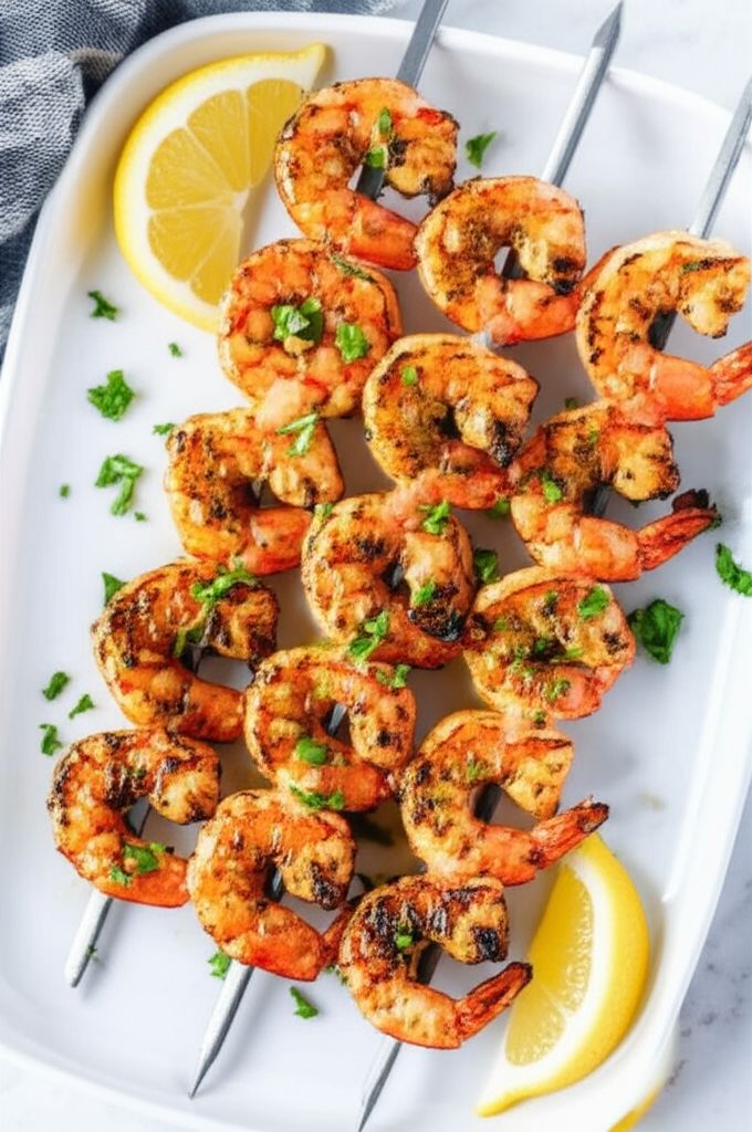 Garlic Shrimp Kabobs