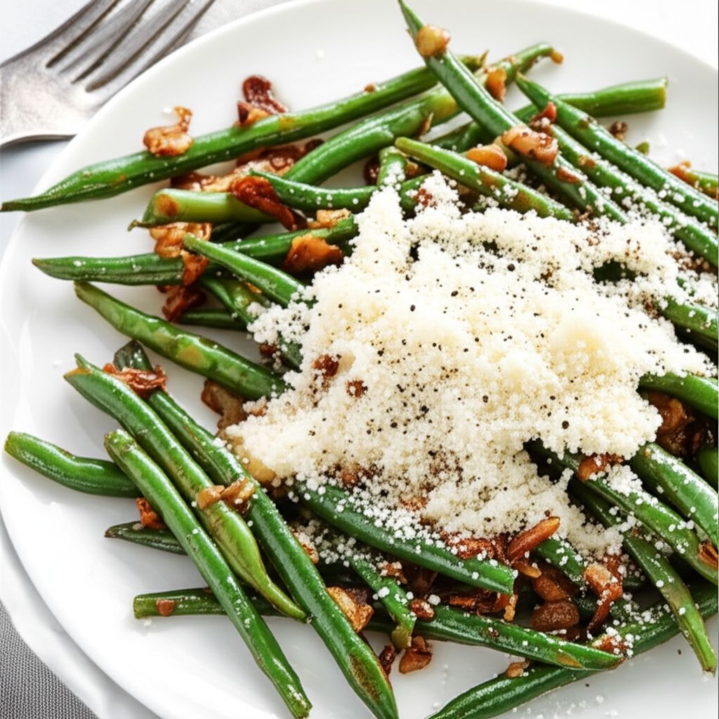 Garlicky Green Beans with Shallot