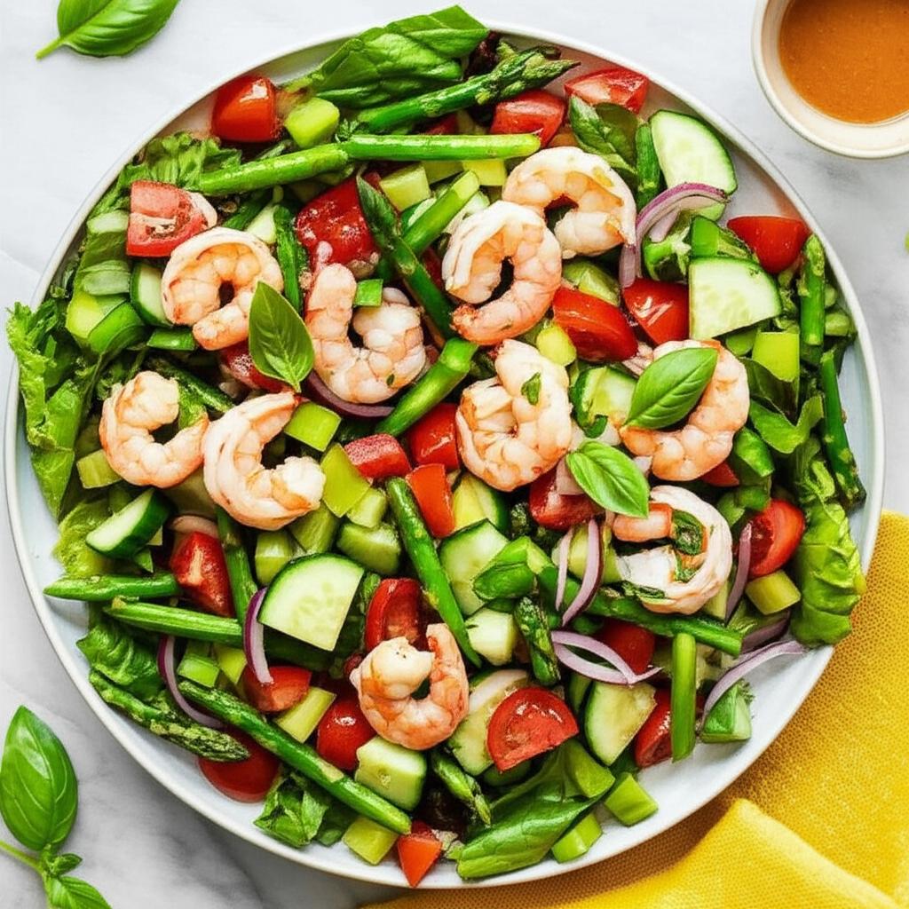Gazpacho Salad with Shrimp