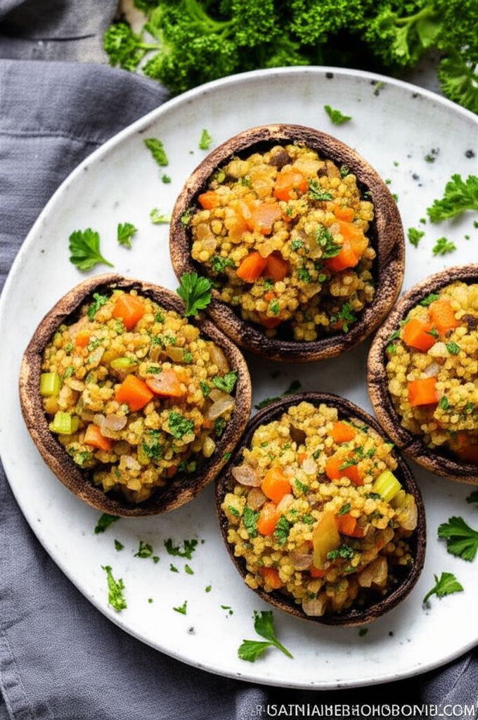 Giant Stuffed Mushrooms