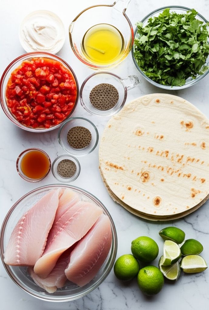 Grilled Fish Tacos with Chipotle-Lime Dressing