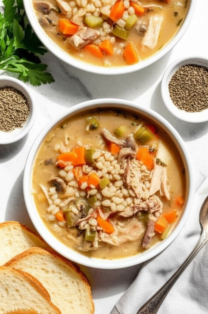 Hearty Barley Turkey Soup