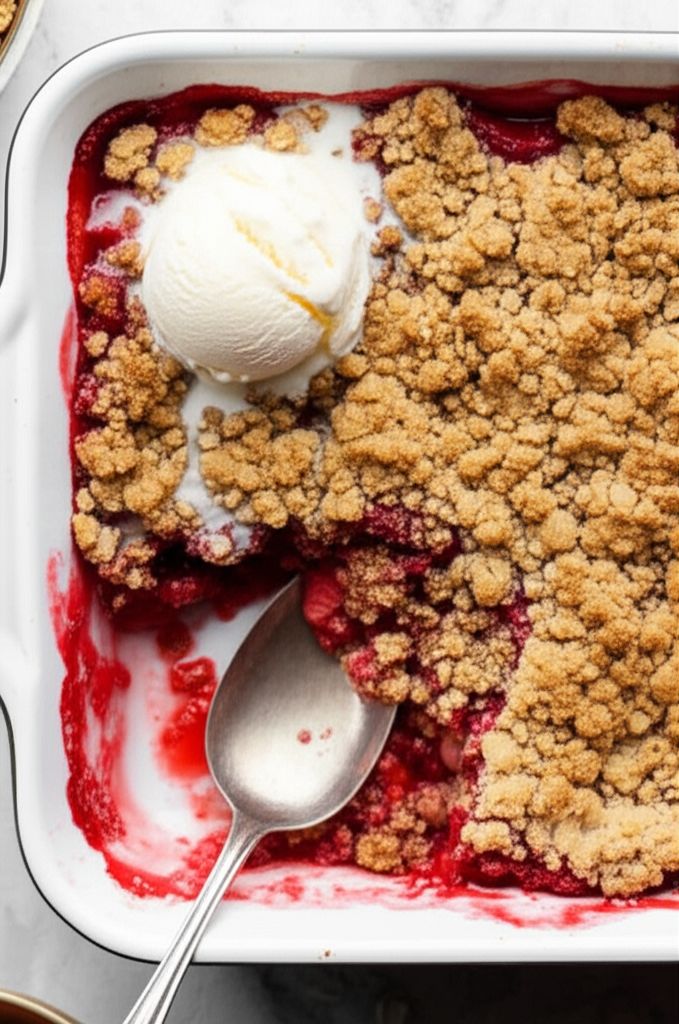 Homemade Strawberry Crumble