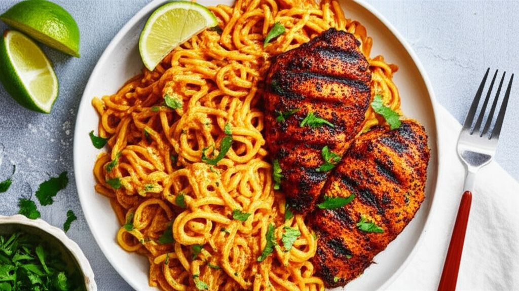 Jerk Chicken and Pasta