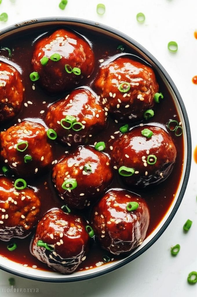 Korean Barbecue-Style Meatballs