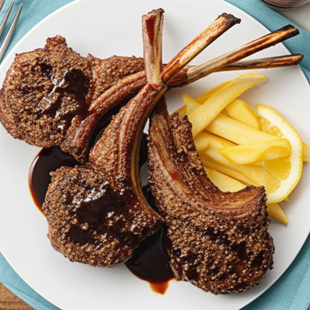 Lamb Chops with Balsamic Reduction