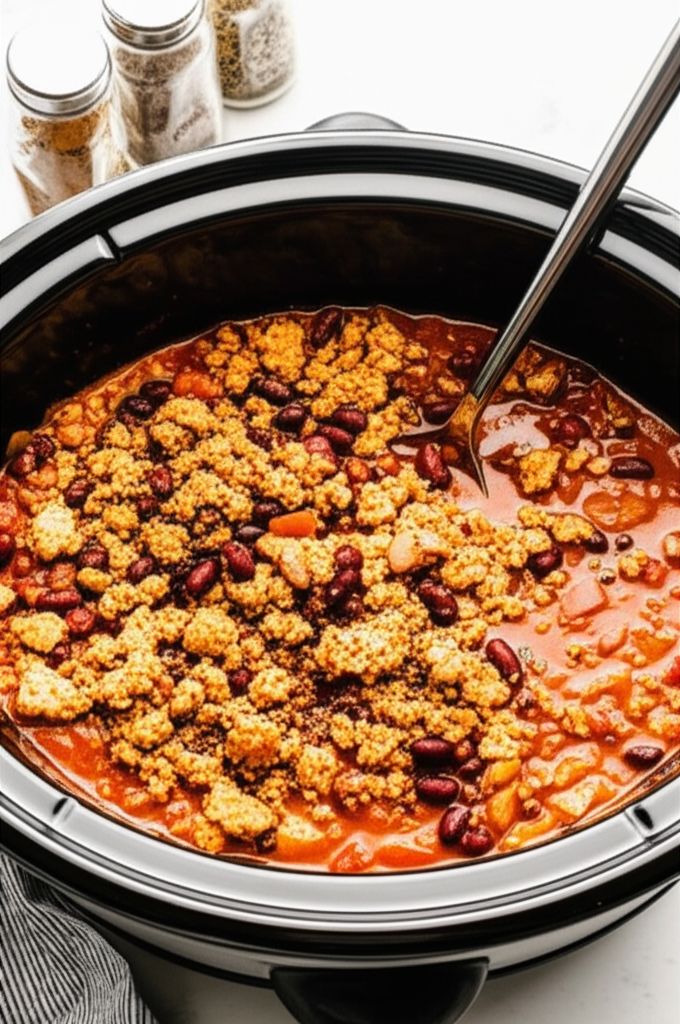 Laura's Quick Slow Cooker Turkey Chili