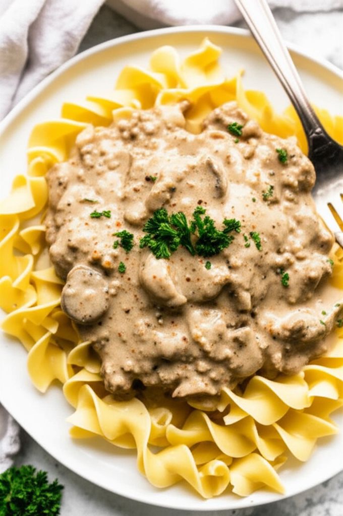 Lazygirl's Ground Turkey Stroganoff