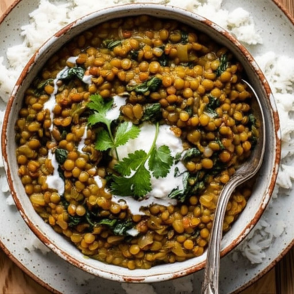 Lentils And Spinach