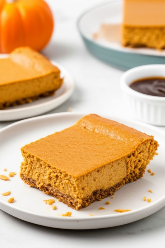 Low-Carb Pumpkin Cheesecake Bars