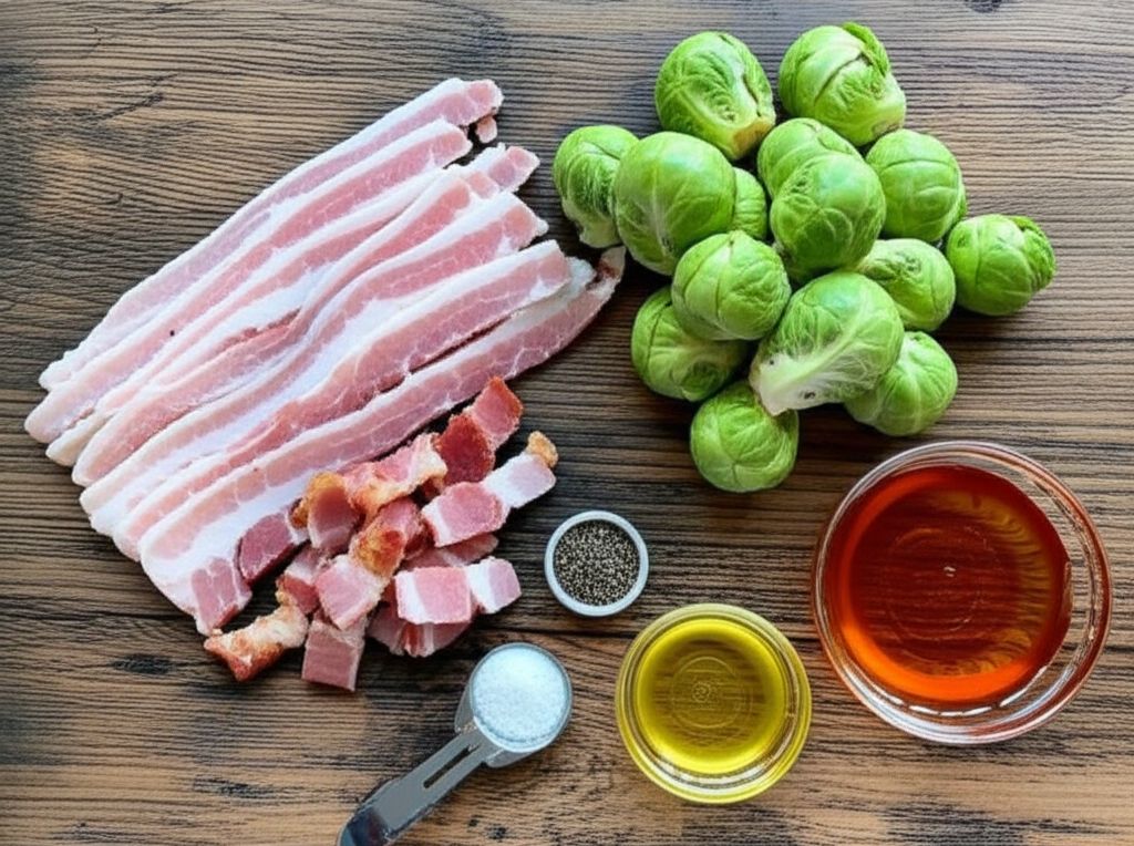 Maple Roasted Brussels Sprouts with Bacon