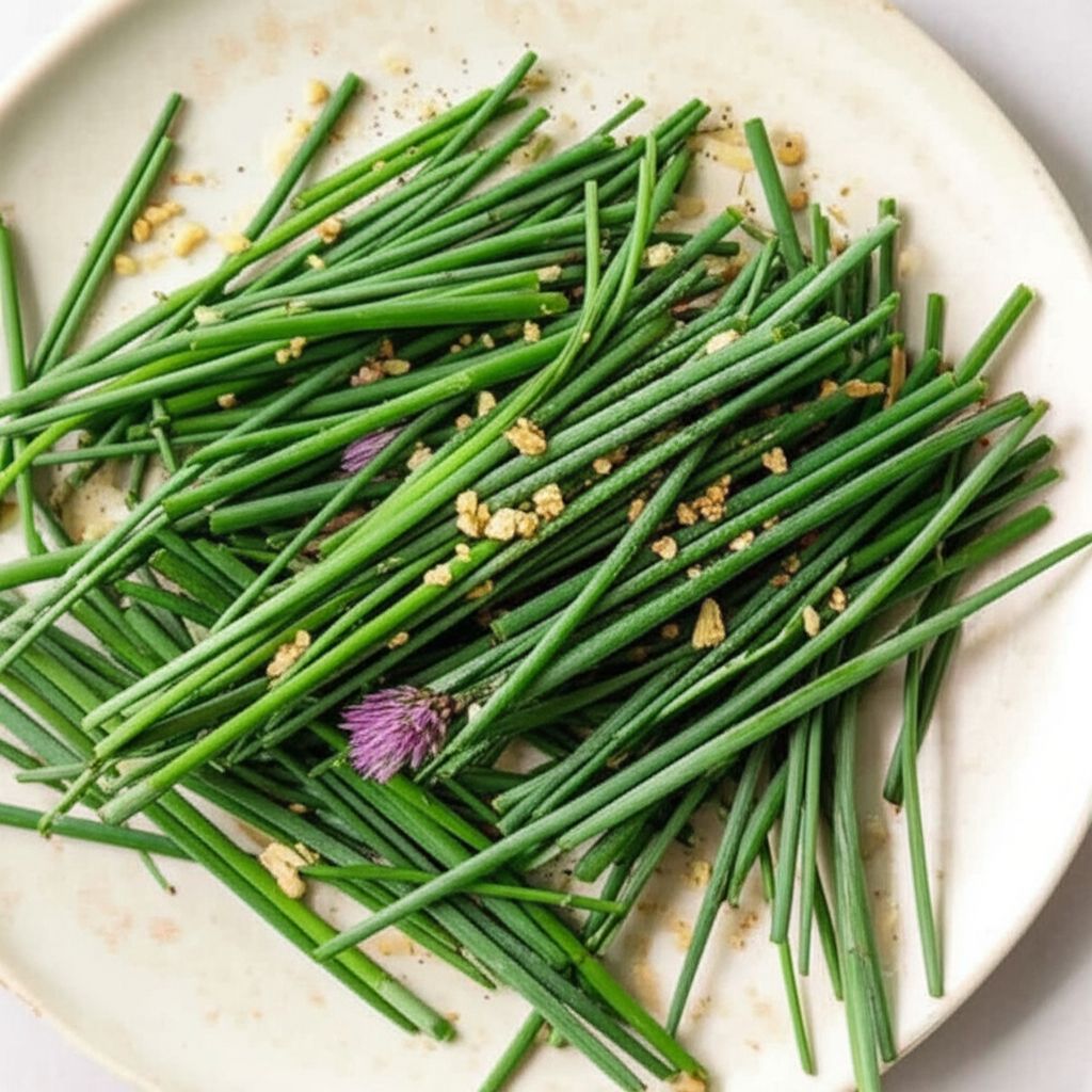 Pan-Fried Chive Flowers