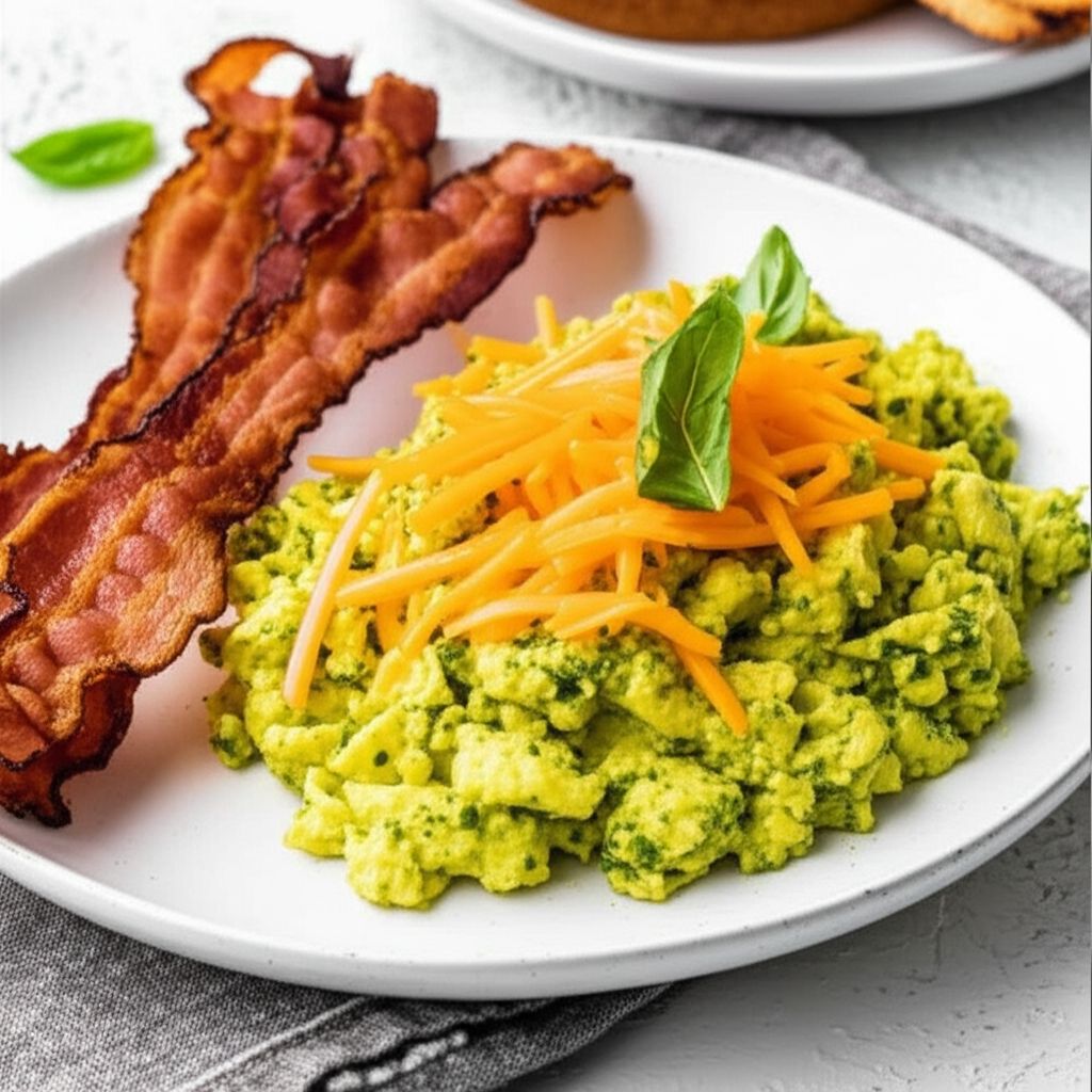 Pesto Scrambled Eggs