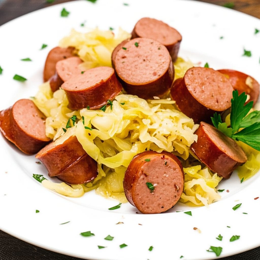 Polish Link Sausage and Cabbage