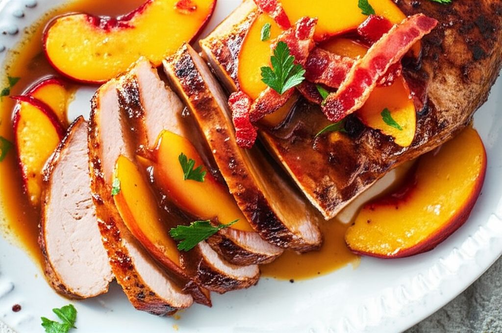 Pork Tenderloin with Peaches