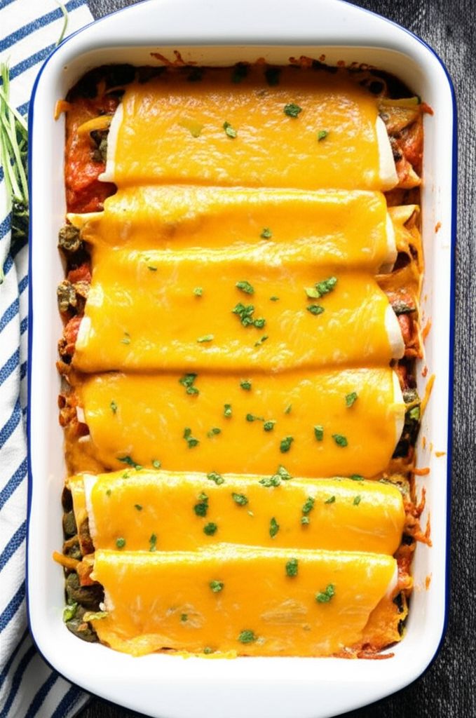 Quick and Easy Green Chile Chicken Enchilada Casserole