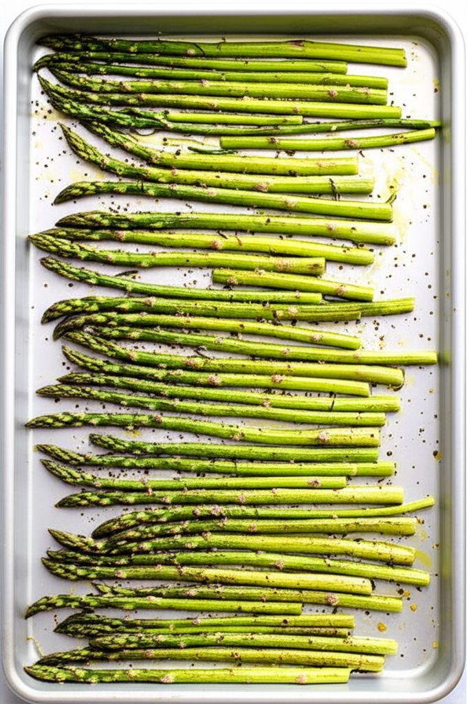 Roasted Asparagus and Mushrooms