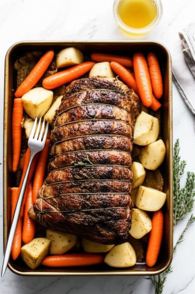 Roasted Boneless Leg of Lamb