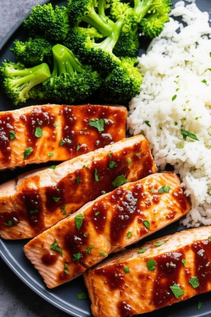 Salmon with Brown Sugar Glaze