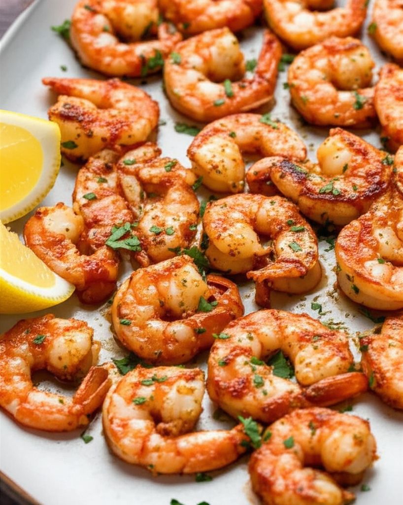 Sheet Pan Cajun Butter Shrimp