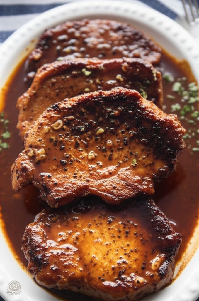 Simmered Stovetop Pork Chops