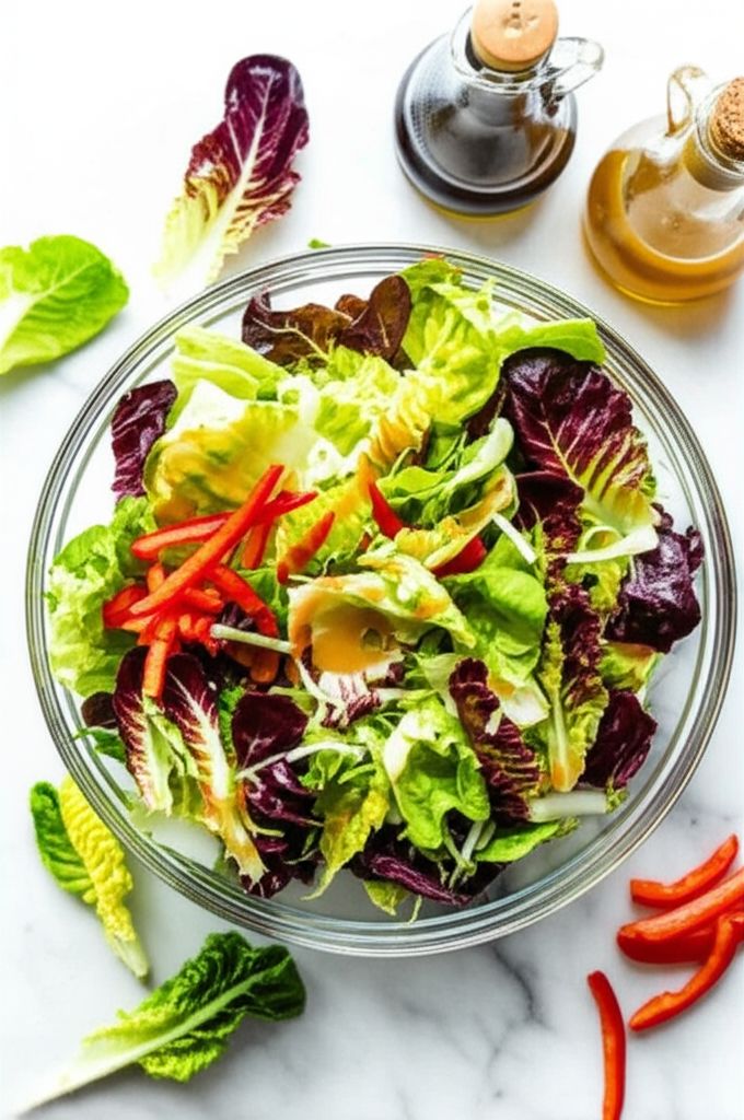 Simple Red Leaf Salad