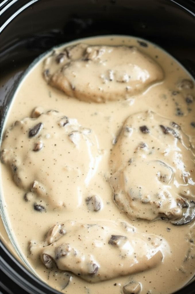 Slow Cooker Chicken Parisienne