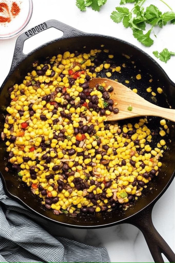Southwestern Corn and Black Bean Skillet