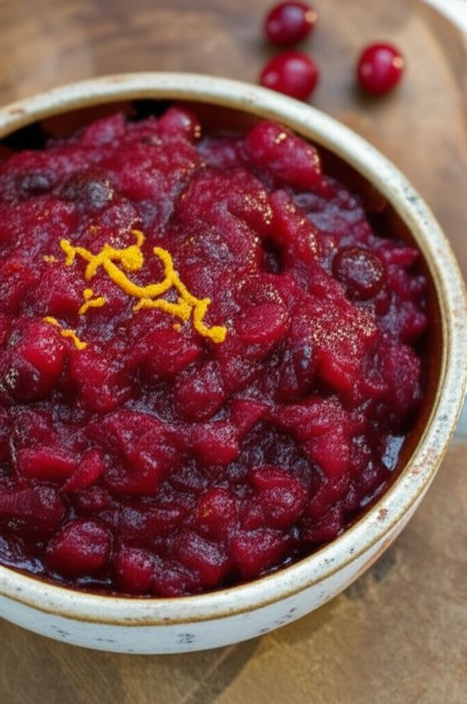 Spicy Quince and Cranberry Chutney