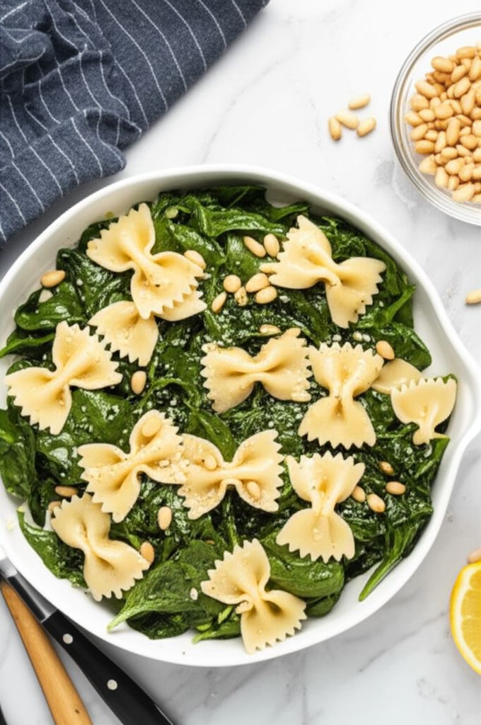 Spinach Basil Pasta Salad
