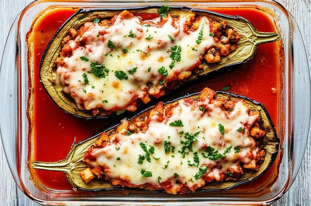 Stuffed Eggplant Parmesan
