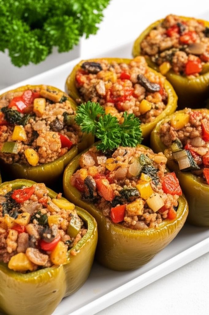 Stuffed Peppers with Turkey and Vegetables