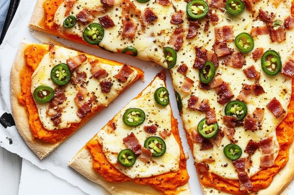Sweet Potato and Bacon Pizza