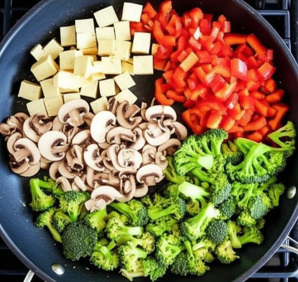 Tofu and Veggies in Peanut Sauce