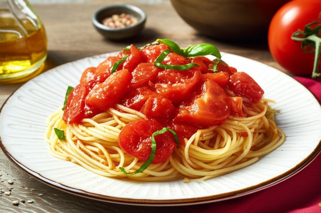 Tomato and Garlic Pasta