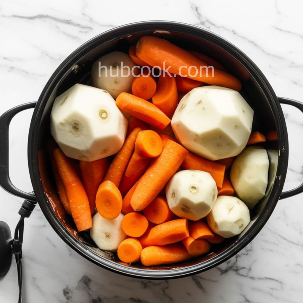 Trio of Mashed Roots (Parsnip, Turnip and Carrot)