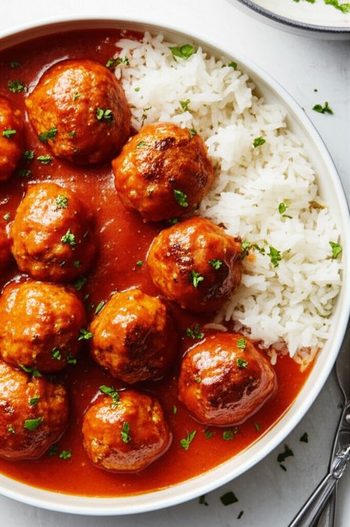Turkey and Rice Meatballs (Albondigas)