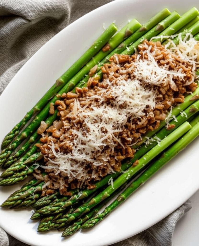 Asparagus with Pecans and Parm