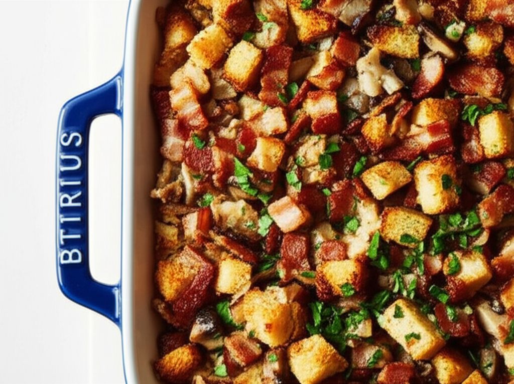 Bacon, Mushroom, and Oyster Stuffing