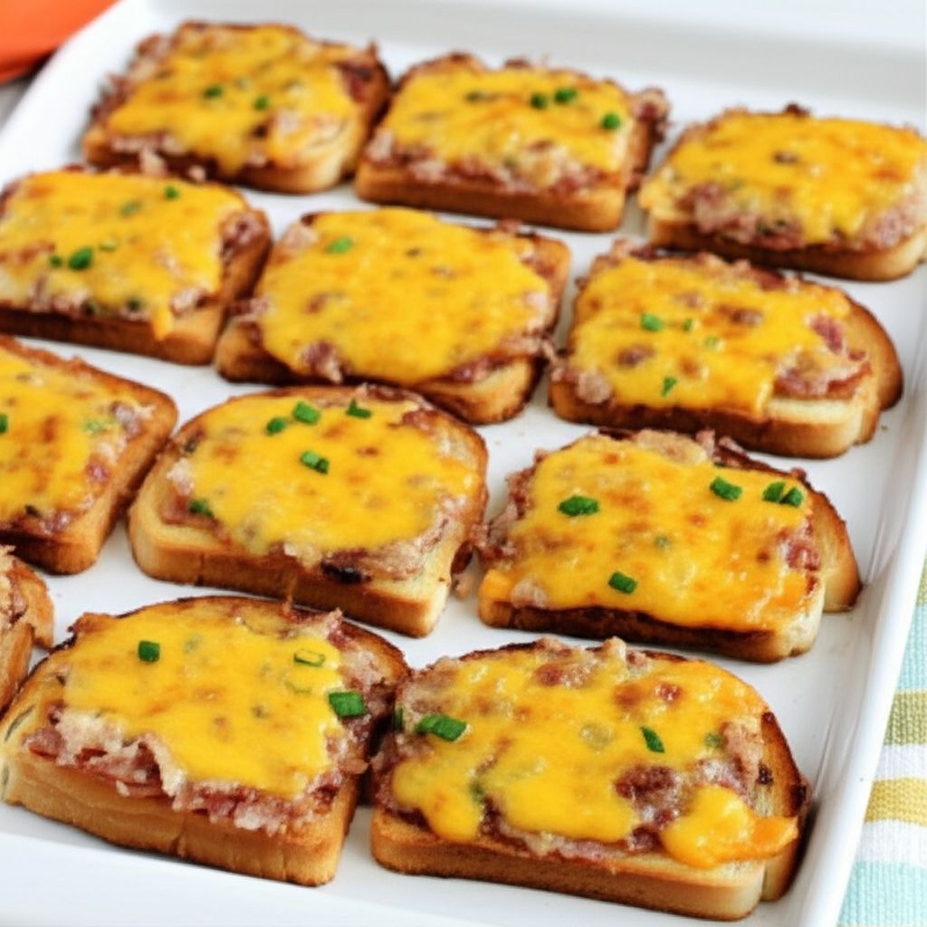 Bacon-Cheese Appetizer Toasts
