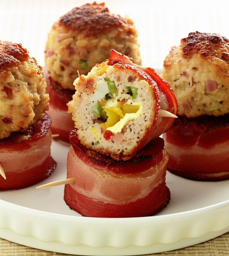 Bacon-Wrapped Stuffing Balls