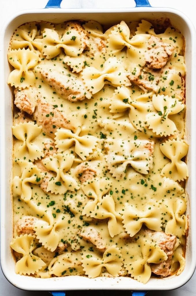 Baked Lemon-Basil Pasta